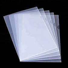L Folder-A4 Transparent Pkt of 20 Nos